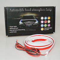 Systèmes d'éclairage automobile 1,2 m 1,5 m 1,8 m 12 V Bandes lumineuses extérieures universelles flexibles Tube de signalisation de direction Lumière LED pour capot de voiture