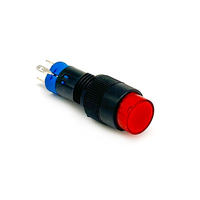 10mm 1NO1NC interrupteur à bouton-poussoir en plastique momentané à verrouillage interrupteur à bouton-poussoir