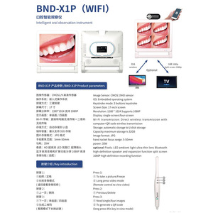 Instrumento de Observación Dental Oral con Wifi BND-X1P, Pantalla de 17 Pulgadas, Imágenes HD 1080p, Bluetooth y Función de Pantalla Dividida - Product Image 1