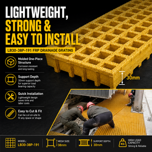Rejilla <span class=keywords><strong>de</strong></span> Seguridad Perimetral <span class=keywords><strong>para</strong></span> Tanques <span class=keywords><strong>de</strong></span> Decapado Ácido y Electrólisis, Resistente a Químicos y Antideslizante - Product Image 6