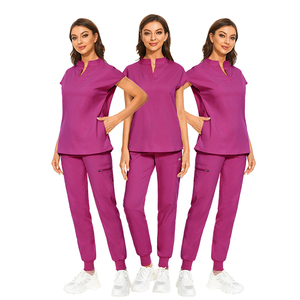 Collezione 2025 di scrub medici d'élite | Abbigliamento da lavoro chirurgico elasticizzato con pantaloni da Jogger | Divise ricamate personalizzate in Multi-taglie - Product Image 6