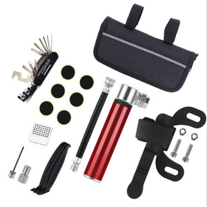 Yueli Bicycle Repair Tool Kit Aluminum Alloy Mini Pump Tire Patch Set With Bag And Tools For <b>Cycling</b> Maintenance - Product Image 3