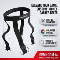 Ceinture de maintien de chaussettes de hockey sur glace personnalisée à 4 sangles réglables, élastique, pour jeunes et adultes, vente en gros, logo personnalisé OEM