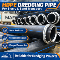 Tuyau flottant en UHMWPE pour résidus miniers, tube de dragage en polyéthylène à très haut poids moléculaire