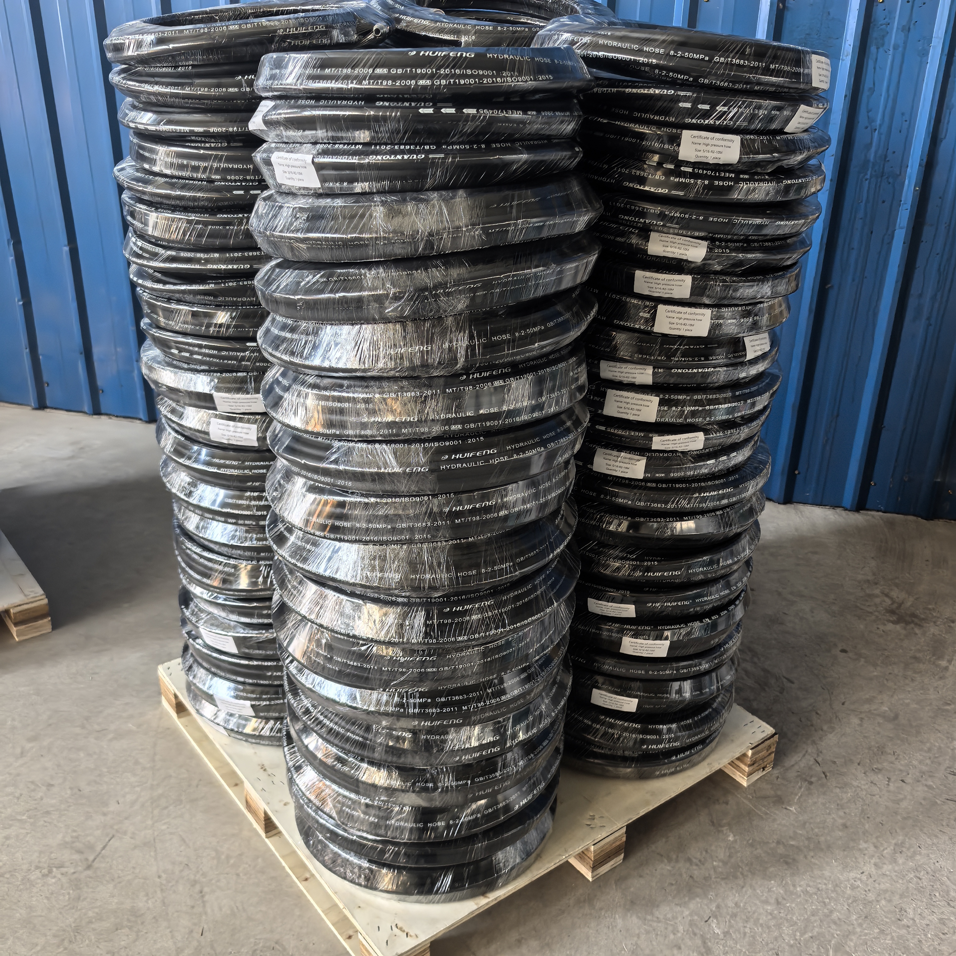 Steel wire braided high-pressure hydraulic hose