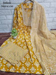 Prix usine imprimé naira coupe kurta ensemble Kurti avec Dupatta ensemble pour toutes les occasions vêtements de mariage robes indiennes pour les femmes - Product Image 6