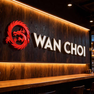 Insegna <span class=keywords><strong>LED</strong></span> Personalizzata per Negozi, Espositore Illuminato 3D per Esterni, Logo Aziendale con Lettere <span class=keywords><strong>LED</strong></span> - Product Image 1