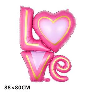 Globos de película de aluminio LOVE, propuesta de San Valentín, diseño de fiesta de boda, globos decorativos - Product Image 2