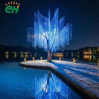 Kit d'arbre en fibre optique scintillante RGB, moteur LED 27W + 1000 fibres optiques scintillantes de 5 m et 0,75 mm pour la décoration commerciale de Noël et des fêtes