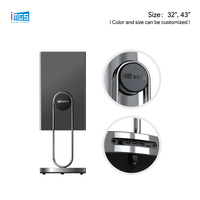 Afficheur numérique vertical LCD de 32/43 pouces avec système Android et Wi-Fi pour centre commercial et boutique