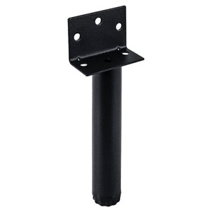 Pata de Mueble Ajustable de Acero Negro Resistente para Mesa, Sofá, Cama, Mueble de TV, Tocador de Baño, Estilo Minimalista Moderno - Product Image 3