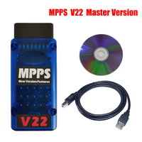 Herramienta de Ajuste de Chip ECU MPPS V22 Master para EDC15 EDC16 EDC17 con Verificación de Suma de Comprobación, Última Versión, Programador de ECU Compatible con Varios Idiomas