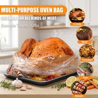 Sac en plastique pour poulet rôti à prix de gros, sac de cuisson en plastique pour four, sac en plastique personnalisé pour poulet