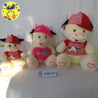 Ours en peluche doux et moelleux « Je t'aime » décoré d'un cœur rouge, adorable jouet en peluche, cadeau romantique pour la Saint-Valentin