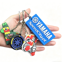 Porte-clés en caoutchouc souple PVC 3D personnalisé pour souvenirs et cadeaux, fabriqué en usine