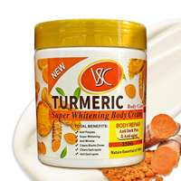 Crème Nourrissante et Hydratante Corps et Visage au Curcuma Anti-Taches, Lotion, Beurre, Collagène et Œuf pour le Visage