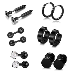 In Acciaio Inox Ear Studs Cartilagine <span class=keywords><strong>Trago</strong></span> <span class=keywords><strong>Orecchini</strong></span> A Cerchio 16G Spina Barelle Corpo Helix <span class=keywords><strong>Piercing</strong></span> Gioielli - Product Image 1