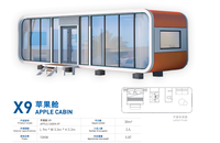 Maison mobile de luxe en acier léger, durable, écologique, étanche, gain de temps, garantie 5 ans