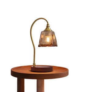 Lámpara de mesa con cuello flexible, bombilla LED E27, control de interruptor para sala de estar, dormitorio, estudio, estilo de lujo - Product Image 5
