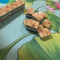 Fournisseur Direct du Fabricant : Mahjong Américain de Luxe en Acrylique, 4 Couches, 160 Tuiles, Design Grain de Bois, Portable