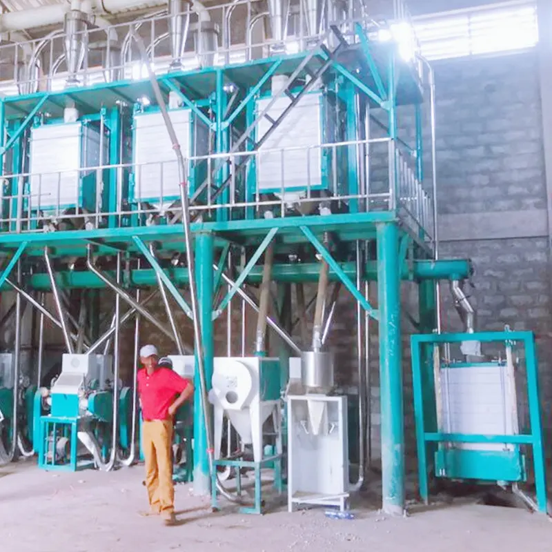 Automatic 42 Ton Per Day Wheat Flour Milling Plant for Ethiopia Nigeria South Africa Zambia Uganda