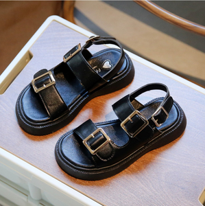 Sandalias de Verano de Alta Calidad para Niños y Niñas, Sandalias Planas de Moda con Hebilla y Punta Abierta de una Pieza - Product Image 3