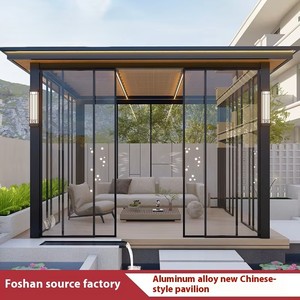 Nouveau pavillon extérieur en alliage d'aluminium de style chinois pavillon de thé Villa de loisirs de jardin avec gazebo et pavi de pergola - Product Image 4