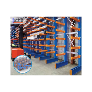 Système de rayonnage en acier industriel à cantilever pour bois, 5 niveaux, protection contre la corrosion, haute efficacité de stockage - Product Image 2