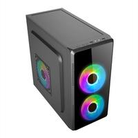 OEM M-ATX Mid Tower Computer Case PC Cabinet Custom Desktop Computer Cases Towers Gaming Casing PC Chassis
