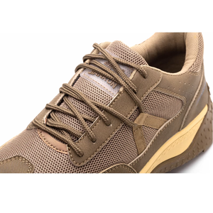 JIANKUN Zapatos de Seguridad Cómodos Unisex de Corte Bajo, Cuero de Microfibra + Malla con Goma Resistente al Desgaste Antideslizante Antigolpes/Perforaciones - Product Image 4