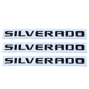 Entrega de Fábrica Emblema de <span class=keywords><strong>Logo</strong></span> Trasero 3D/<span class=keywords><strong>4D</strong></span>/5D para Coche Silverado de Plástico ABS Galvanizado y Calcomanías para Auto - Product Image 1