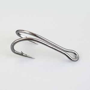 Hameçons de <span class=keywords><strong>pêche</strong></span> doubles professionnels SS7897 en acier à haute teneur en carbone, robustes, durables, <span class=keywords><strong>pour</strong></span> <span class=keywords><strong>la</strong></span> <span class=keywords><strong>pêche</strong></span> en mer, vente en gros - Product Image 2