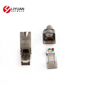 Liyuan LY-KJ6A-17-S6A STP cat6A Cat6 cắm toolless <span class=keywords><strong>RJ45</strong></span> cắm cat6A công cụ miễn phí cat6A lĩnh vực chấm dứt cắm - Product Image 3