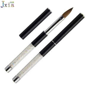 Suojiexia — brosse à <span class=keywords><strong>ongles</strong></span> acrylique avec poignée en métal, cristaux 12 # 100%, poils de Kolinsky, <span class=keywords><strong>pour</strong></span> le Nail Art, constructeur des extensions de <span class=keywords><strong>Gel</strong></span> <span class=keywords><strong>UV</strong></span> - Product Image 5