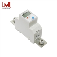 Compteur d'énergie solaire intelligent monophasé CC 40-400V RS485 avec échantillonnage par shunt pour rail DIN