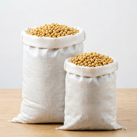 Sac tissé robuste à ouverture supérieure pour jouets en peluche et rangement du linge, idéal pour l'organisation domestique et le transport en vrac