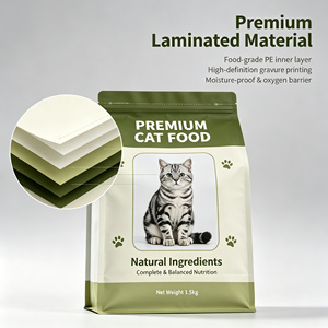 Sachet Doypack Personnalisé en BOPP avec Bec Verseur, Imprimé Offset, Refermable, pour Emballage d'Aliments Secs pour Animaux de Compagnie - Product Image 5
