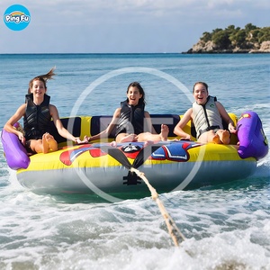 Promotion : Jouets aquatiques gonflables flottants pour 4 à 10 personnes, tube de ski nautique, bateau gonflable, donut aquatique - Product Image 3