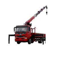 Prix d'usine Shacman Delong Camion-grue 8 tonnes à bras articulé en 5 sections, véhicule de transport à levage hydraulique