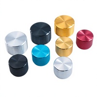Capuchon de potentiomètre RV24 en alliage d'aluminium de haute qualité pour amplificateur audio CD, 25/30mm, multicolore