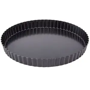 Molde antiaderente para tortas, quiche e flan, molde para tortas e bolos XINZE, para bolos e bolinhos, com fundo removível