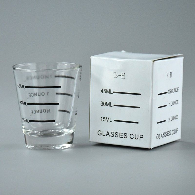 Hot sale Customized logo 1.5oz cone shot glass cup for party home Bar restaurant