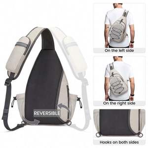 Sac de pickleball en polyester de voyage tendance, échantillon gratuit, sac de pickleball à bandoulière pour hommes et femmes, sac à dos léger à bandoulière - Product Image 4