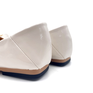 화이트 여성 드레스 슈즈 도매 고무 밑창 여성 패션 신발 소녀 최신 여름 아름다운 플랫 슈즈 - Product Image 5