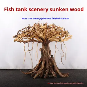 ต้นมอสตกแต่งตู้ปลา ไม้ลอยน้ำ ธรรมชาติ สไตล์คลาสสิก หินกรีนดราก้อน หญ้าโครงกระดูก พืชน้ำ ปะการัง - Product Image 5