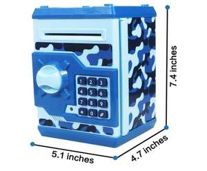 Salvadanaio Mini bancomat elettronico per bambini giocattolo per bambini, salvadanaio sicuro salvadanaio codice Password blocco per bambini, ragazzi e ragazze - Product Image 2