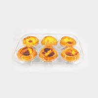 Boîtes en PET transparentes de qualité alimentaire, contenants en PET pour l'emballage de gâteaux, de tartes aux œufs, de pain, de pâtisseries