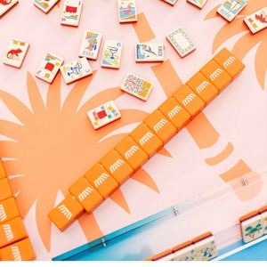Juego de Mahjong Personalizado de 160 Piezas, Acrílico de 3 Capas, Estilo Americano, Color Amarillo, para Noches de Juego, Disponible en Fábrica, Venta al Por Mayor - Product Image 3