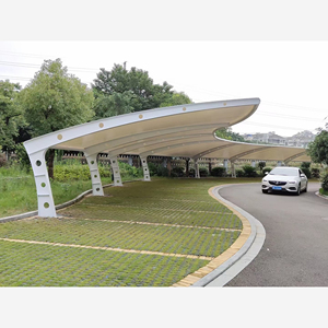 Structure de Toit en Membrane Tensile PVDF PTFE Galvanisée et Durable, Tente de Protection pour Voiture, Abri de Voiture - Product Image 1