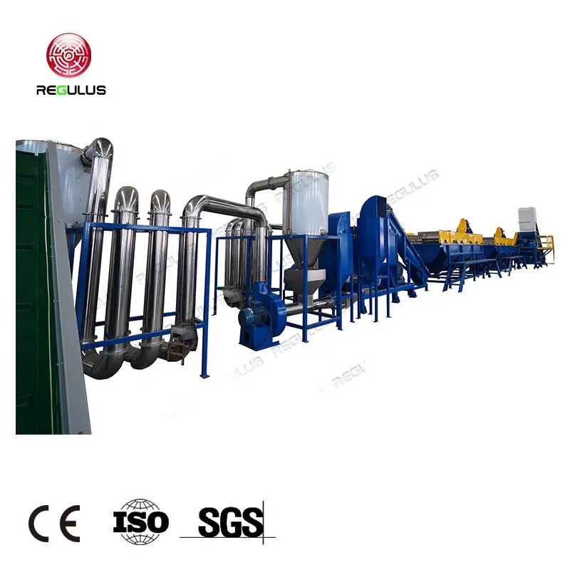 Plastic PP PE Industrial Packaging Film Recycling Soil Grit Removing Washing Machine